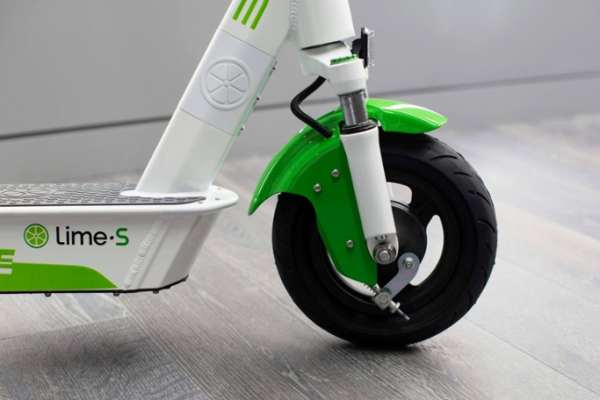 Lime electric scooters