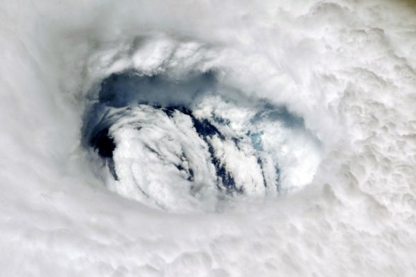 The eye of hurricane