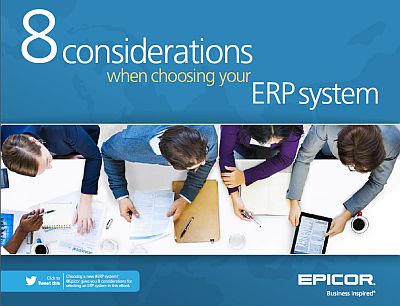 Eight considerations when choosing an ERP system